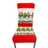 Fundas navideñas para sillas spandex Set de 6 unidades muñeco de nieve