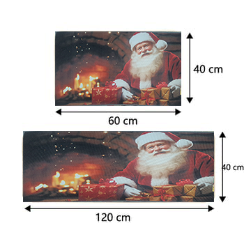 Alfombrillas navideñas de 2 piezas PF