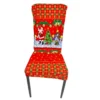 Fundas navideñas para sillas spandex Set de 6 unidades papanoel y muñeco de nieve