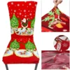 Fundas navideñas para sillas spandex Set de 6 unidades papanoel