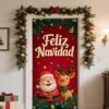 Funda de puerta navideña