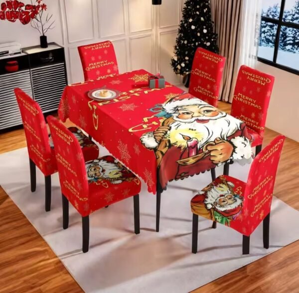 Fundas Y Mantel Navideño