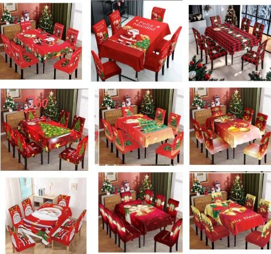 Fundas Y Mantel Navideño