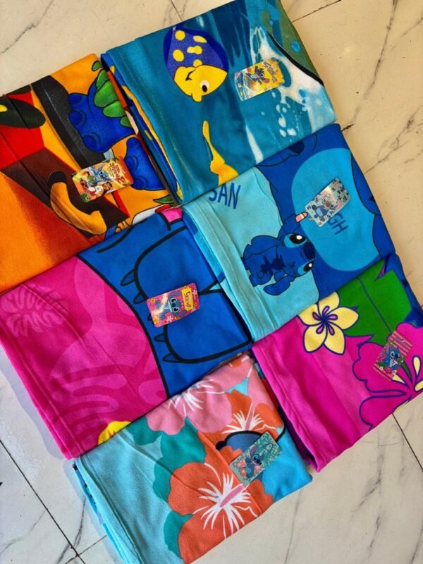 Toallones Stitch microfibras