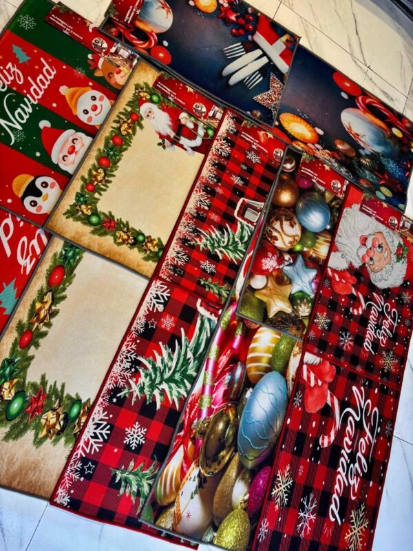Alfombrillas navideñas de 2 piezas PF